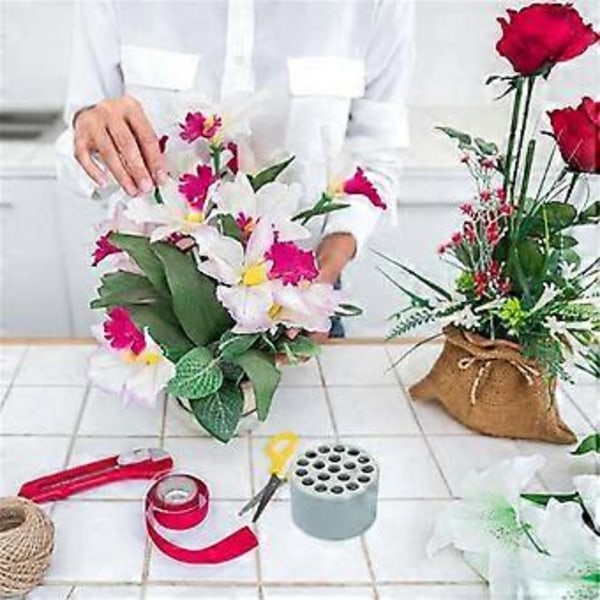 2 STK Spiral Ikebana Stilkholder, Genanvendelig Blomstergitter til Vase, Spiral DIY Buket Twister Blomsterarrangement Holder, B