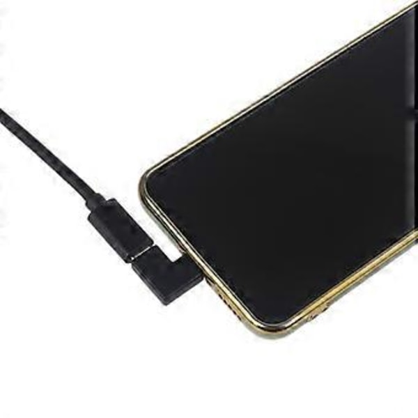 90 Graders Rätvinklig Typ C Hane till Hona Konverter USB-C Adapter För S9 S8