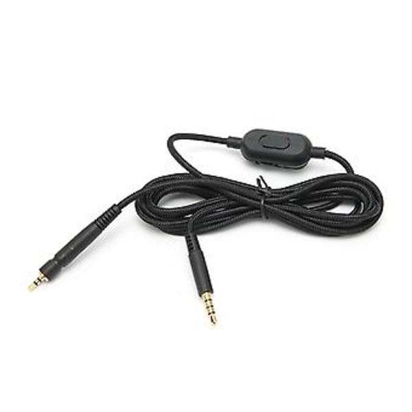 Hodetelefonkabel med volumkontroll og mikrofon dempefunksjon for SteelSeries PC373D GSP350 GSP500 GSP600