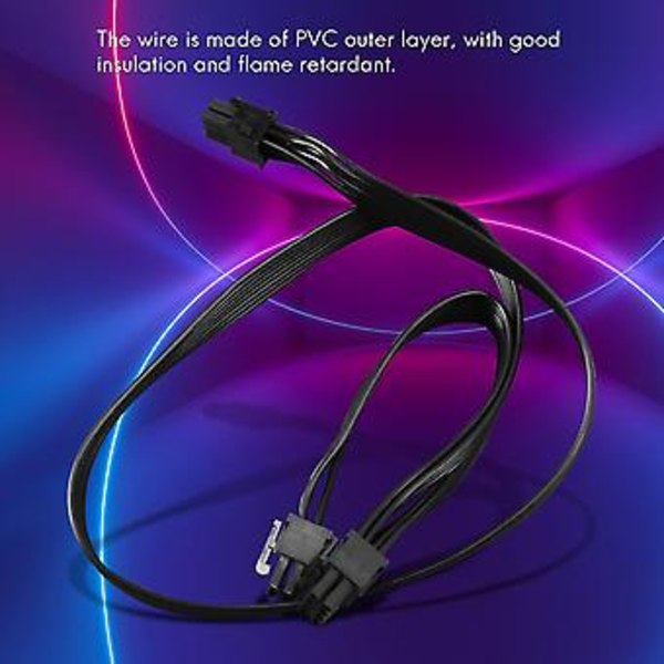 PCI-e 6 Pin til 2 Porte 6+2 Pin Kabel 6pin til 8pin Kompatibel V V850 V700 V1000 Modular