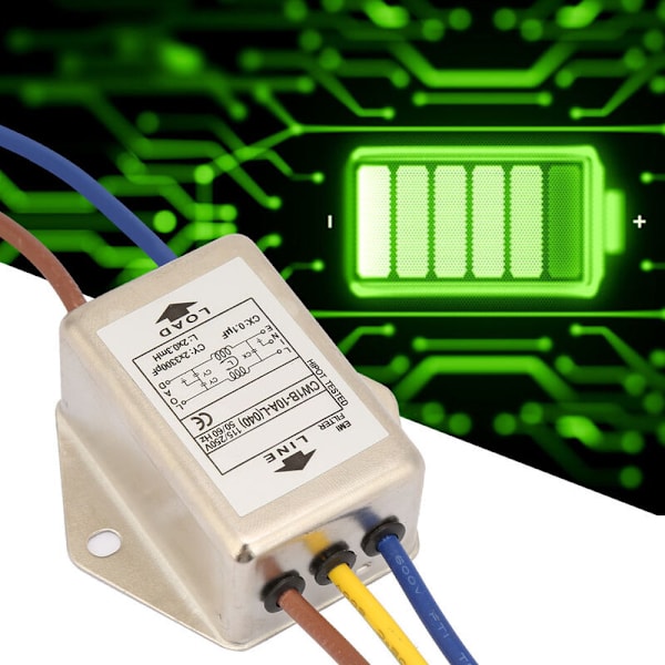 CW1B-10A L(040) Enkeltfaset filter EMI-strømfilter 125/250v