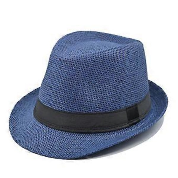Mote Retro Hul Krøllende Gentleman Stråhatt Rullende Belte Jazzhatt Dame Utendørs Strand Solskjermingshatt