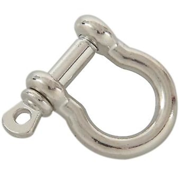 10 st O-formade rostfria ankarschakel utomhus rep paracord armband spänne