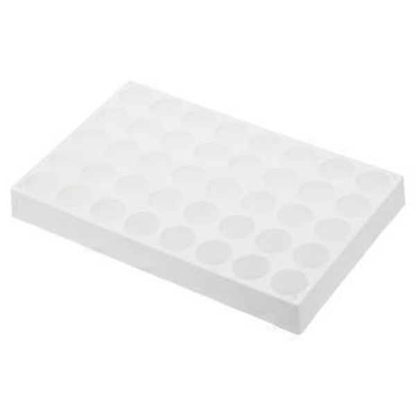 Vialiteline autosampler-vialeille, vialitarjotin 40-paikkainen pinottava koeputkiteline vialiteline 10 ml valkoinen