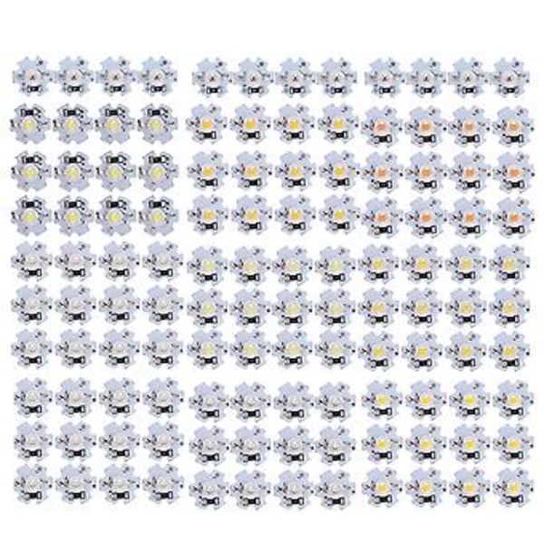 25 stk. 5V LED Chips 200LM 3W Højeffekt LED Lampeperler til DIY Belysningsarmaturer UV Lys 395‑400NM
