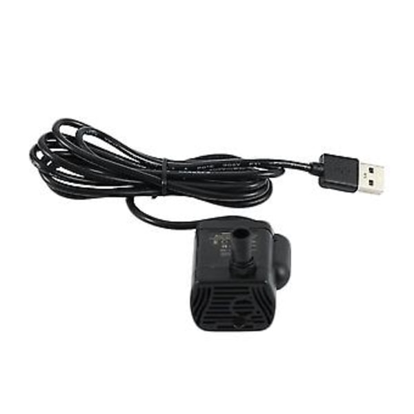 Erittäin hiljainen Mini Harjaton USB-pumppu 5V 70cm Upotettava Suihkulähde Rium Kierrättävä