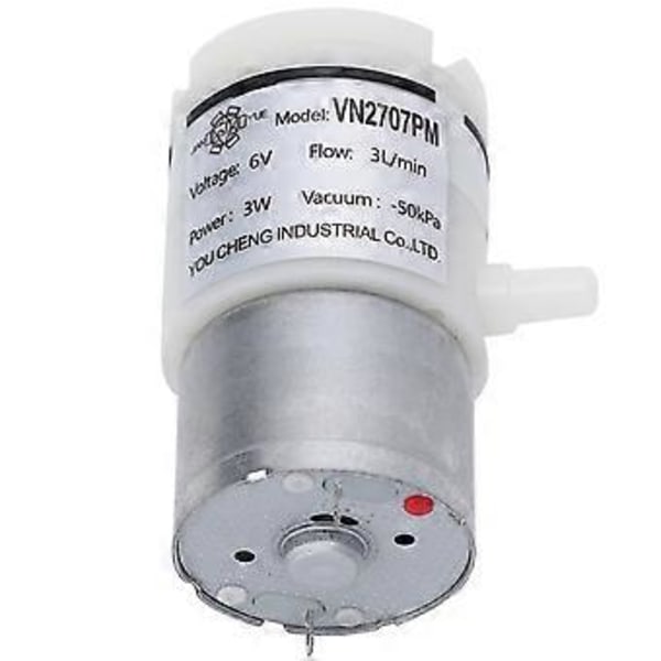 3 stk. Mikro Membranpumpe 3L/min Flowhastighed Vakuum Vandpumpe Maskine til Akvarium DC6V