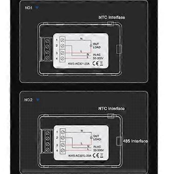 AC Spænding Strømmåler Digital Display Voltmeter Høj Nøjagtighed Elektricitetsforbrug Monitor 50-300V 0-20A KWS-AC301L