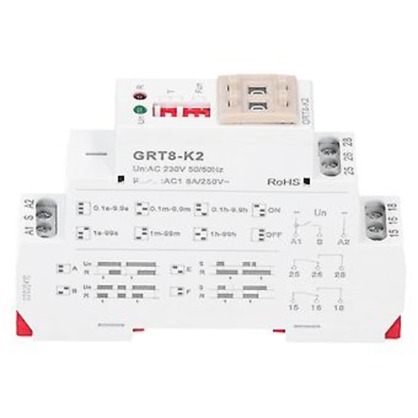 Aikarele, AC230 50/60HZ Aikarele Viiverele Ajoitusrele Rakennettu tulevaisuutta varten
