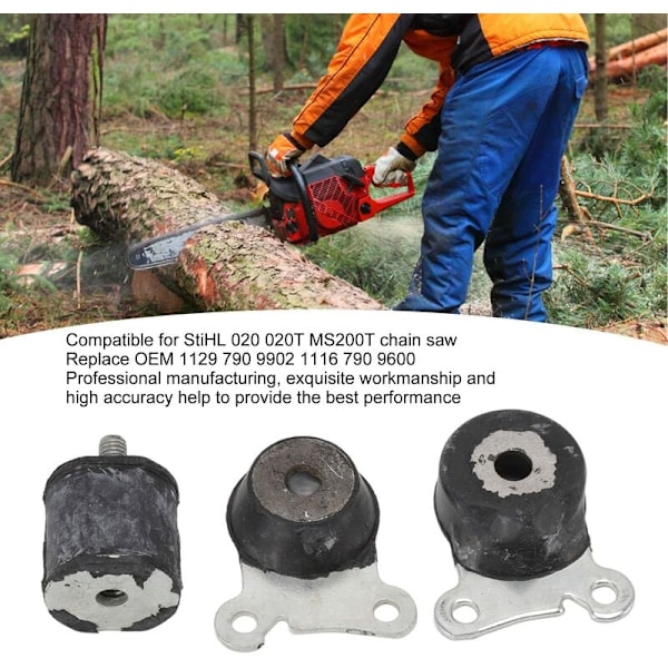 Kædesav Annular Buffer til StiHL 020 020T MS200T Reservedele OEM 1129 790 9902 1116 790 9600