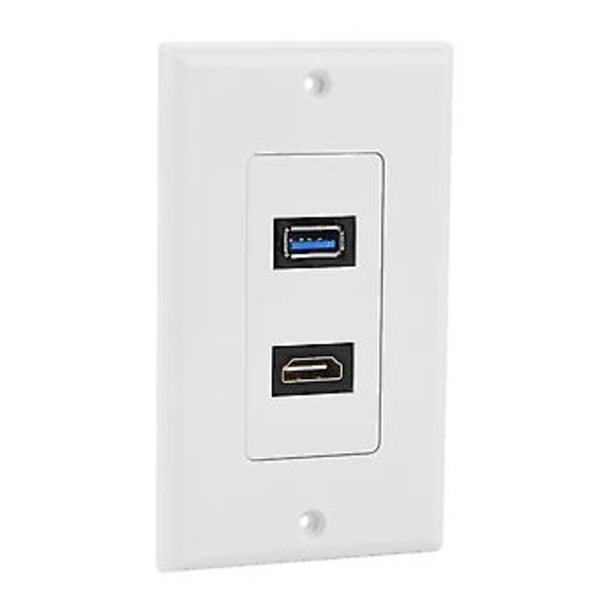 HDMI USB3.0 Två i ett Integrerad Multimedia Väggpanel o Videokontakt