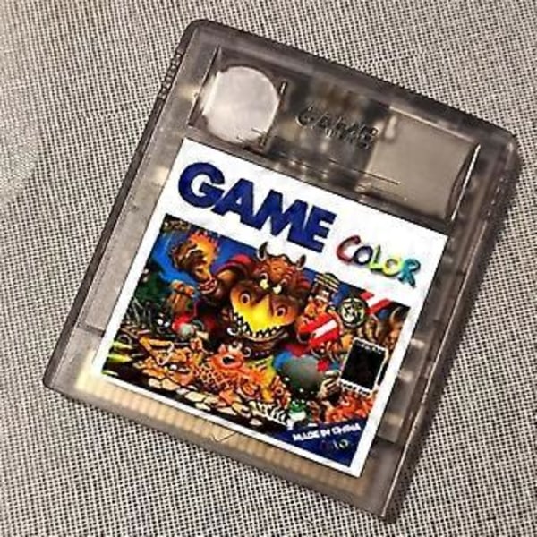 2000 i 1 Spel för Gameboy Color GB Retro Kollektion med En Knapp Återställningsfunktion, Transparent Svart