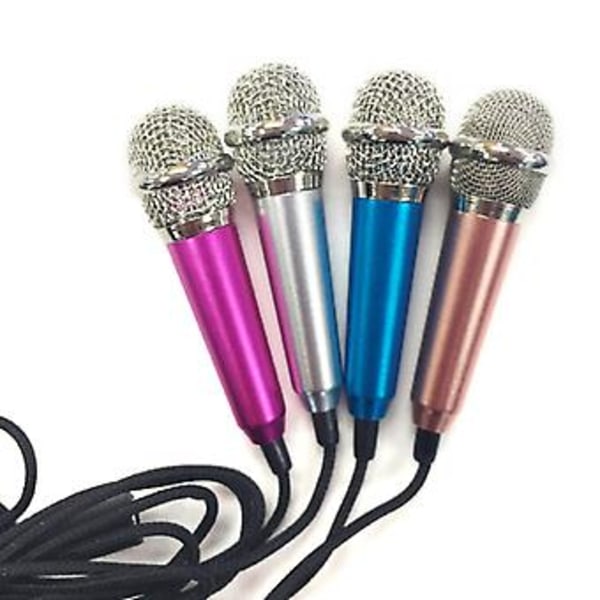 Mini Bærbar Stereo Studio Mikrofon KTV Karaoke Kablet Håndholdt Mikrofon til Telefon