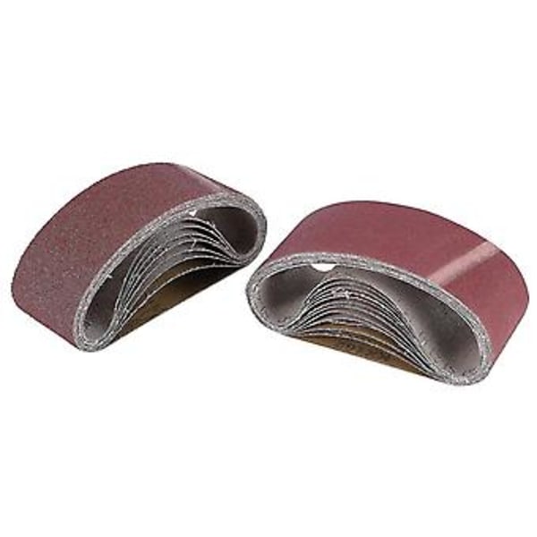 20 stk. 3x18 Slibebånd Slibebælter Bæltepapir (3 stk. af hver 60, 80, 120, 150, 240, 400 korn, 2 stk. af 40