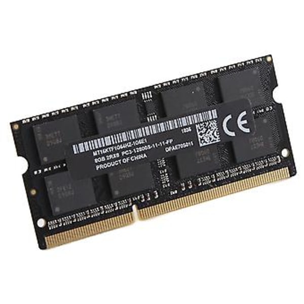 8GB DDR3 kannettavan tietokoneen RAM-muisti 1600MHz PC3-12800 204 nastaa 1.5V SODIMM kannettavan tietokoneen muisti RAMille