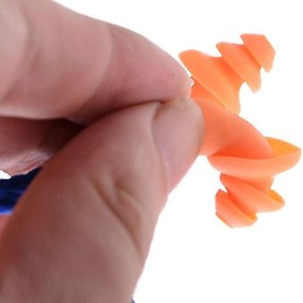 100 st Individuellt Förpackade Mjuka Silikon Öronproppar med Snöre Återanvändbara Hörselskydd Gummi Ea