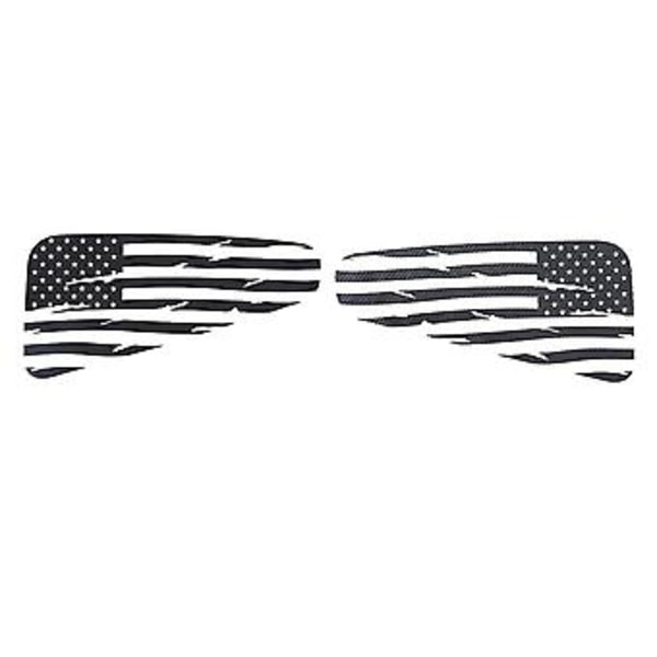 Vinduesmærkat Bagrude Distressed Flag Klistermærke Bagrude Trekant Vinduesdæksel Trim Til 2008-2014