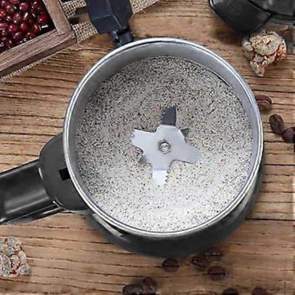 Elektrisk Kaffekvarn Kryddor Spannmål Malningsmaskin Multifunktionell Flingor Nötter Bönor Kvarnmaskin EU-kontakt