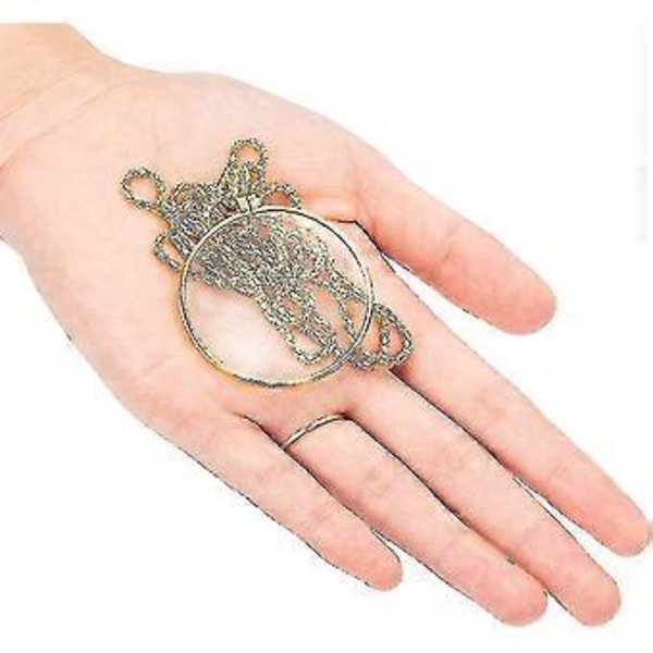 4 Stycken 5.5x Förstoringsglas Halsband Förstorare Halsband Hänge Optisk
