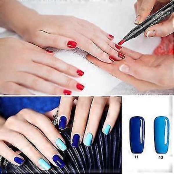 Nagellackspenna Ettstegs Snabb & Enkel Manikyr Lack Gel Uv/led Lack Nagelkonst-17