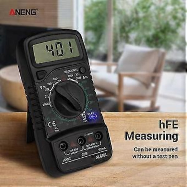 Aneng Xl830l Digital Multimeter Esr Mätare Testare Automotive Elektrisk Dmm Transistor Peak Testare Mätare Kapacitansmätare