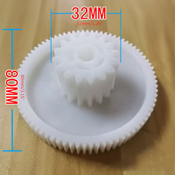 3 stk./sæt kødhakker kødhakker plastgear husholdningspølsefylder chiliprocessor udskiftningsgearkasse reservedele køkkenapparat diy t
