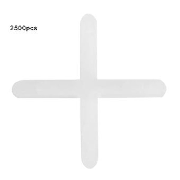 2500 st Keramiska Plattor Distanser Plast Plattdistanser Återanvändbart Nivelleringssystem 1mm /1.5mm1.5mm