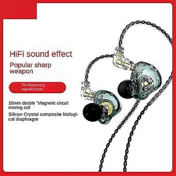 Mt1 In-ear Kablet Hodetelefoner 2pin 3.5mm Hi-fi Hengende Øre Løping Subwoofer Sport Støyreduserende Hodetelefoner