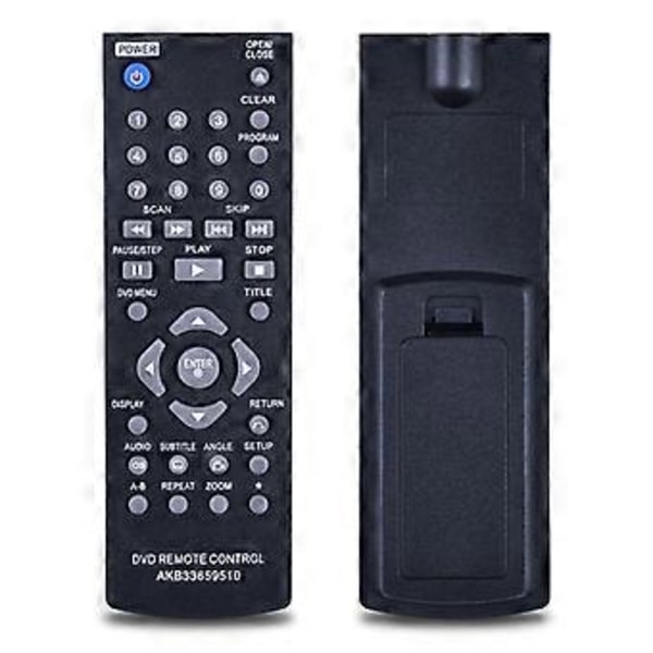 AKB33659510 Erstatningsfjernbetjening til LG DVD-afspiller DVX390 DP122 DVX440 DP520 DP522 DVX452 DVX450 DVX480 DVX492