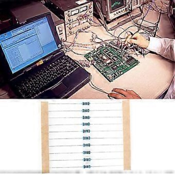 10-1M Ohm 1/4w Resistans 1% Tolerans Metallfilm Resistor Sortimentskit