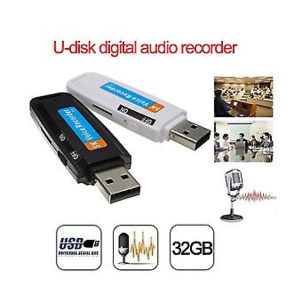USB-muistitikku Digitaalinen Ääninauhuri USB-kynä Kannettava U-levy UM 32g