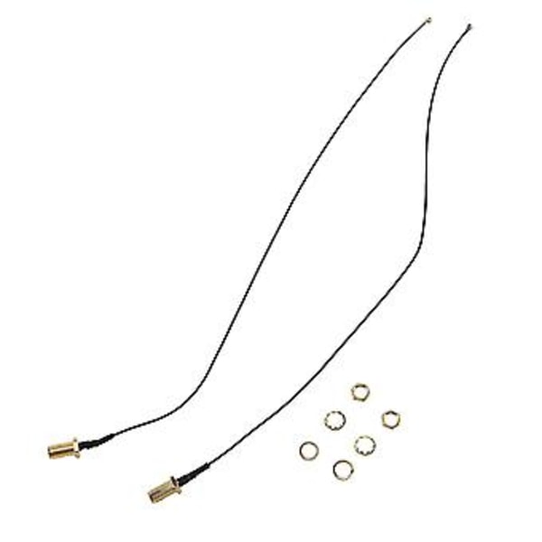 2 X 6dbi 2.4ghz 5ghz Dual Band Wifi Rp-sma Antenn + 2 X 35cm U.fl / Ipex Kabel