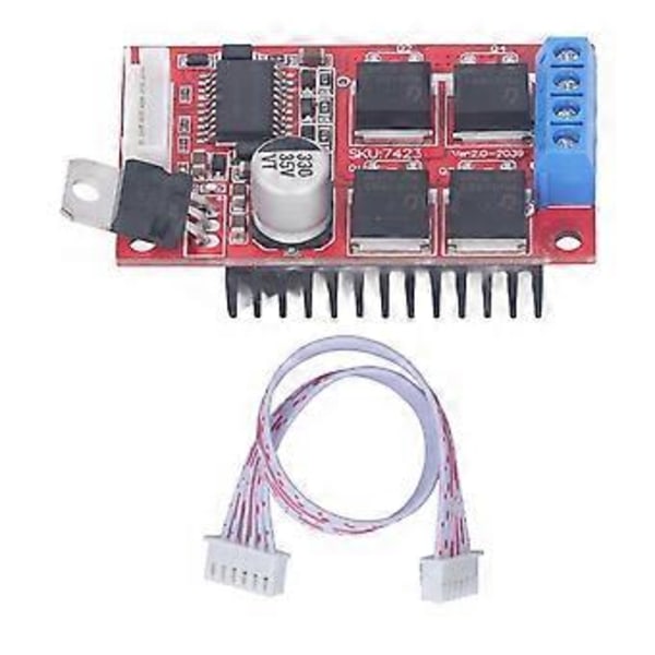 DC Motordrivmodul 450W 2 PWM-ingångar Högeffektsmotor Framåt Back Bromskontrollkort DC1236V