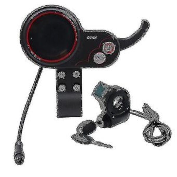 Qs-s4 36v-60v Tumgas LCD-display + Tändningslås Nyckel Lång Kabel För Zero 8 9 10 8x 10x Electr