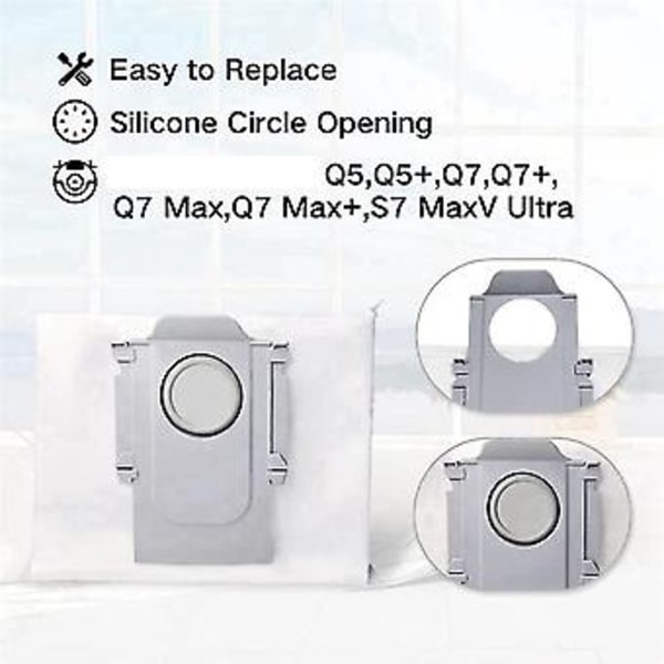 Støvpose Erstatningstilbehør For T8, G10s, Q7 Max, Q7 Max+, S7 Maxv Ultra Robotstøvsuger