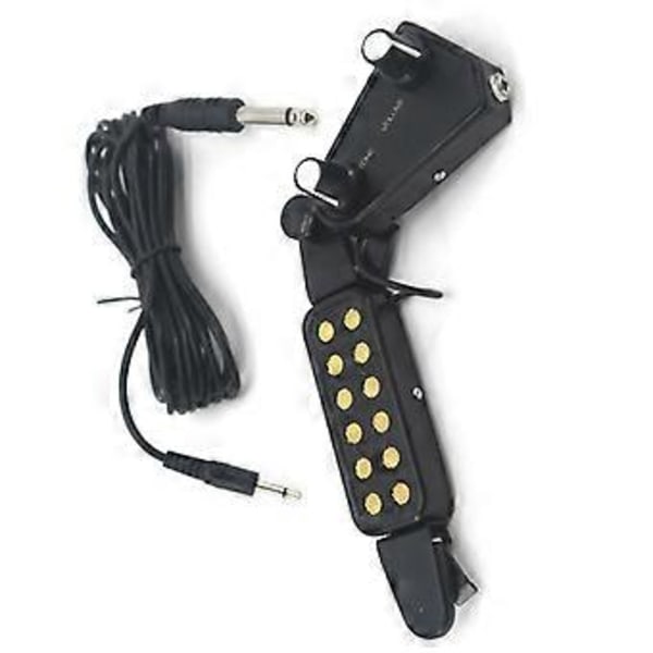 Akustisk Gitarr Ljudhåls Pickup Folk Klassisk Gitarr Pickup Justerbar Volym Ton Utan Att Öppna Hål
