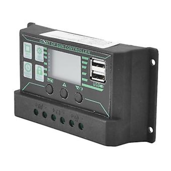 Solar Opladnings- og Afladningscontroller, Solar Opladnings- og Afladningscontroller Solpanel Regulator Justerbar Solar Opladningscontroller Specialdesignet