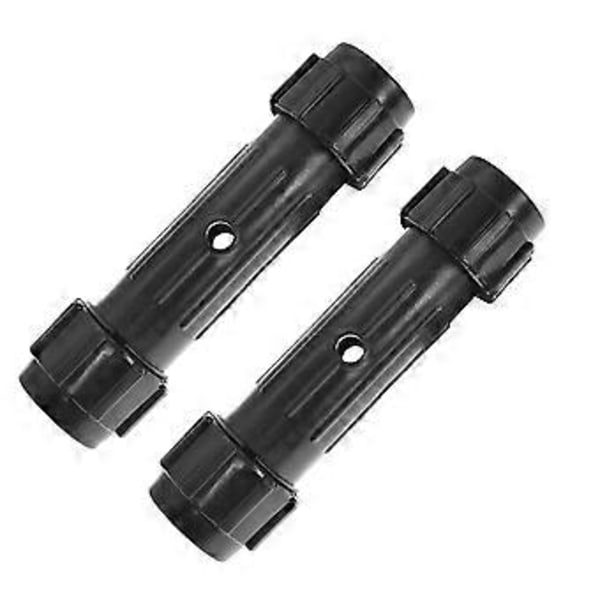 2 stk. Paddle Connector Sort Skruet Samling Passer til Kajak Kano Stand Up Paddle