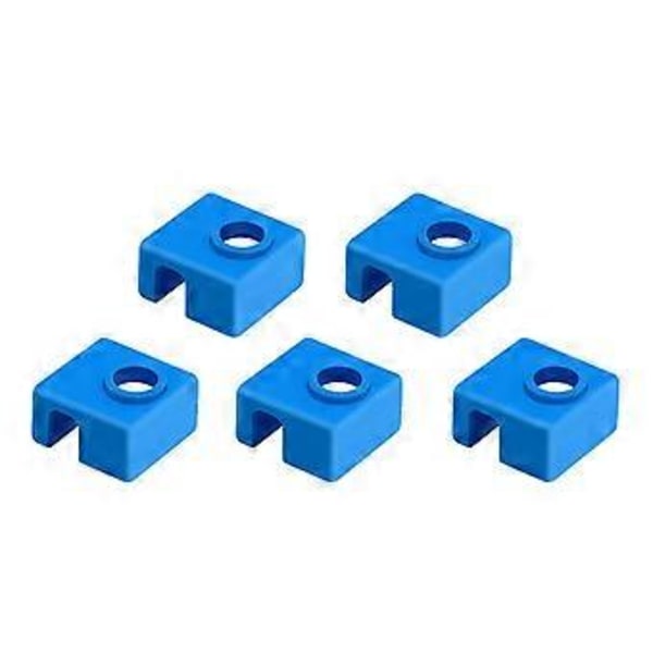 Äkta Tålig för Ender 3 CR10 10S Varm Ände Värmeblock Strumpor Extruder Munstycke Skydd Silikonskydd (5-pack)