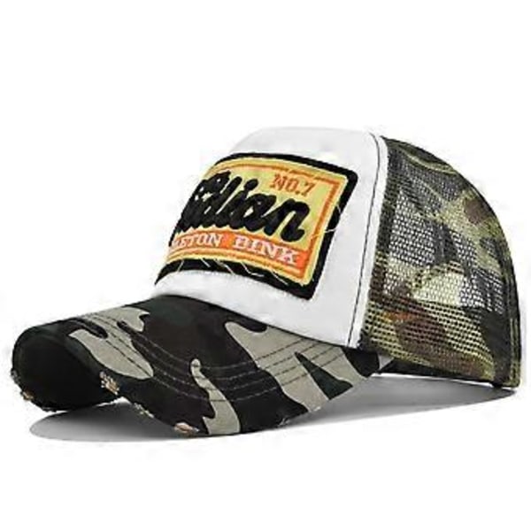 Alfabet tredimensionel broderi baseball kasket applikationsbroderi kasket mesh kasket mesh kasket
