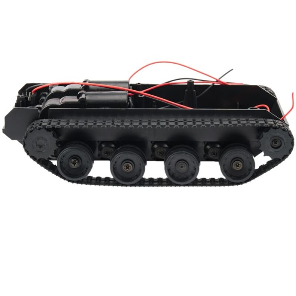 Rc Tank Intelligent Robot Tank Chassis Kit Gummi Crawler Track för 130 Motor DIY Robot för barn