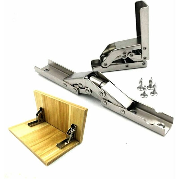 90 Degree Folding - Others 2pcs 90 Degree Folding Hinges Retractable Folding Frame Stainless Steel Hinges for Tool Room