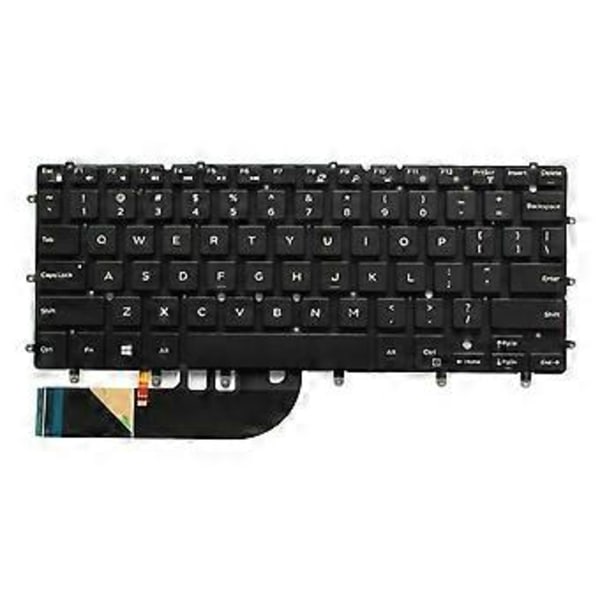 USB-tangentbord med spanska bokstäver/tecken - Fullstor Slim Desktop-design för DELL för Inspiron XPS 13 7000 7347 7348