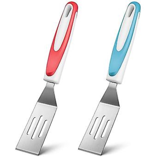 2 Stykker Mini Serveringsspatel Kutt Og Server Vender Ie Spatel Mini Slisset Vender For F