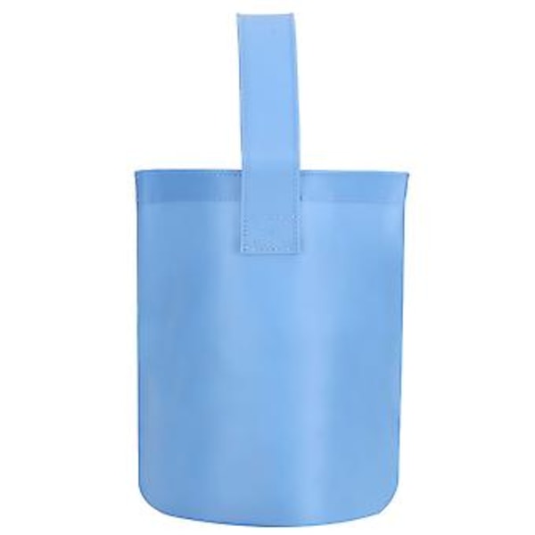 Koreansk Stil Portabel Mini Vattentät Damhandväska PVC Tote Bag för Utomhusresor Strand Himmelsblå