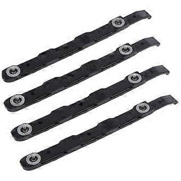 4-pack Chassi Hårddisk Monteringsskenor Chassi Hårddisksskenor för 3,5-tums HDD-fäste, Svart