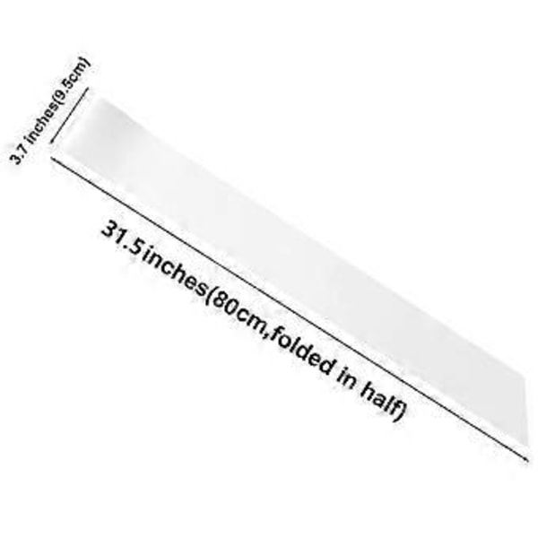 Vit Blank Satinband Siden DIY Enkelt Band för Bröllop Möhippa Födelsedagspresent