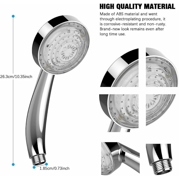 Väriä vaihtava suihkupää Led-valo Glowing Automatic 7 väriä vaihtava käsisuihku Sensing-hana Turvallinen Kaunis ja käytännöllinen Suutin Kylpyhuone