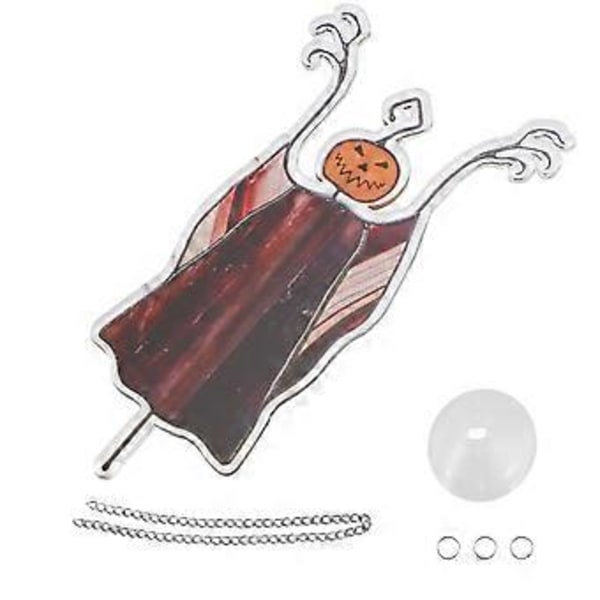Halloween Skummel Solfanger for Vinduspaneler Solfanger, Unike Skumle Halloween Ornamentdekorasjoner for Hjem A
