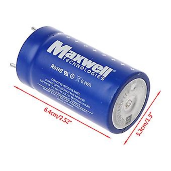 för DC 2.7V 350F Superkondensator Farad Kondensatorer Volym 35x60mm Elektrisk Komp